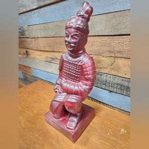 16" Chinese Terracotta  Warrior Kneeling Samaria Statue